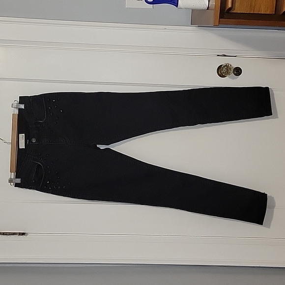 Garage Black High Rise Jeans with Studs - Picture 2 of 10